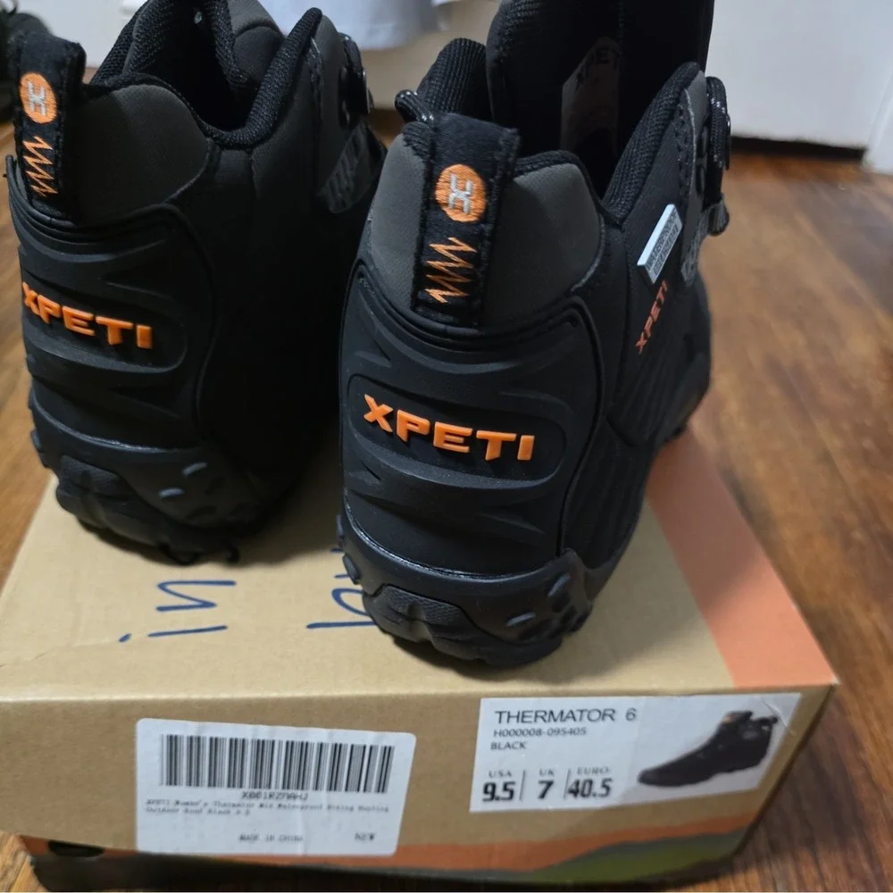 XPETI Thermator 6 Boots Women's Sz 9.5 High-Top Waterproof Outdoor Hiking Black